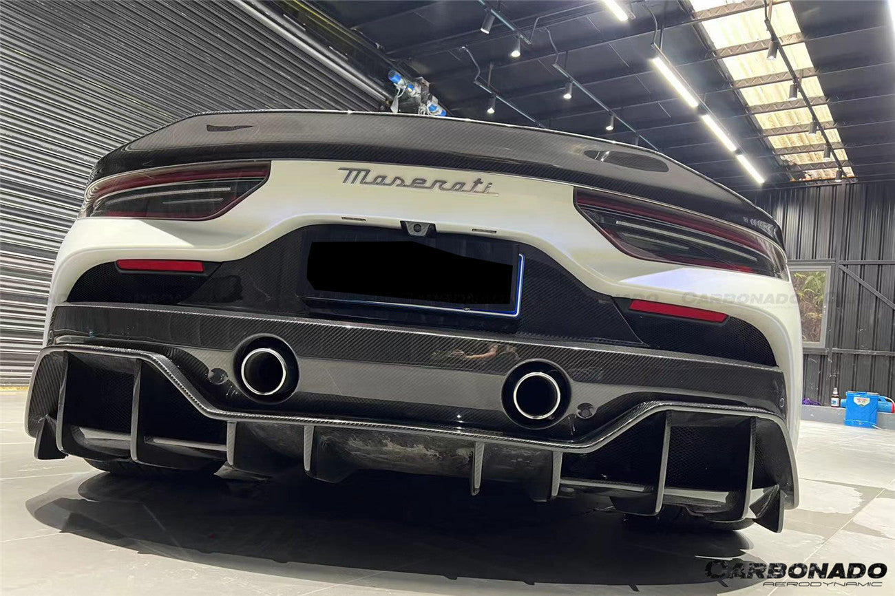 Carbonado 2020-2024 Maserati MC20 SVD Style Dry Carbon Fiber Trunk Spoiler Wing