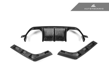 AutoTecknic Dry Carbon Versus Rear Diffuser Set - F80 M3 | F82/ F83 M4 - 9