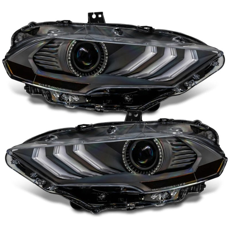 Oracle Lighting Dynamic ColorSHIFT LED Headlights - Black Series (18-23 Ford Mustang)
