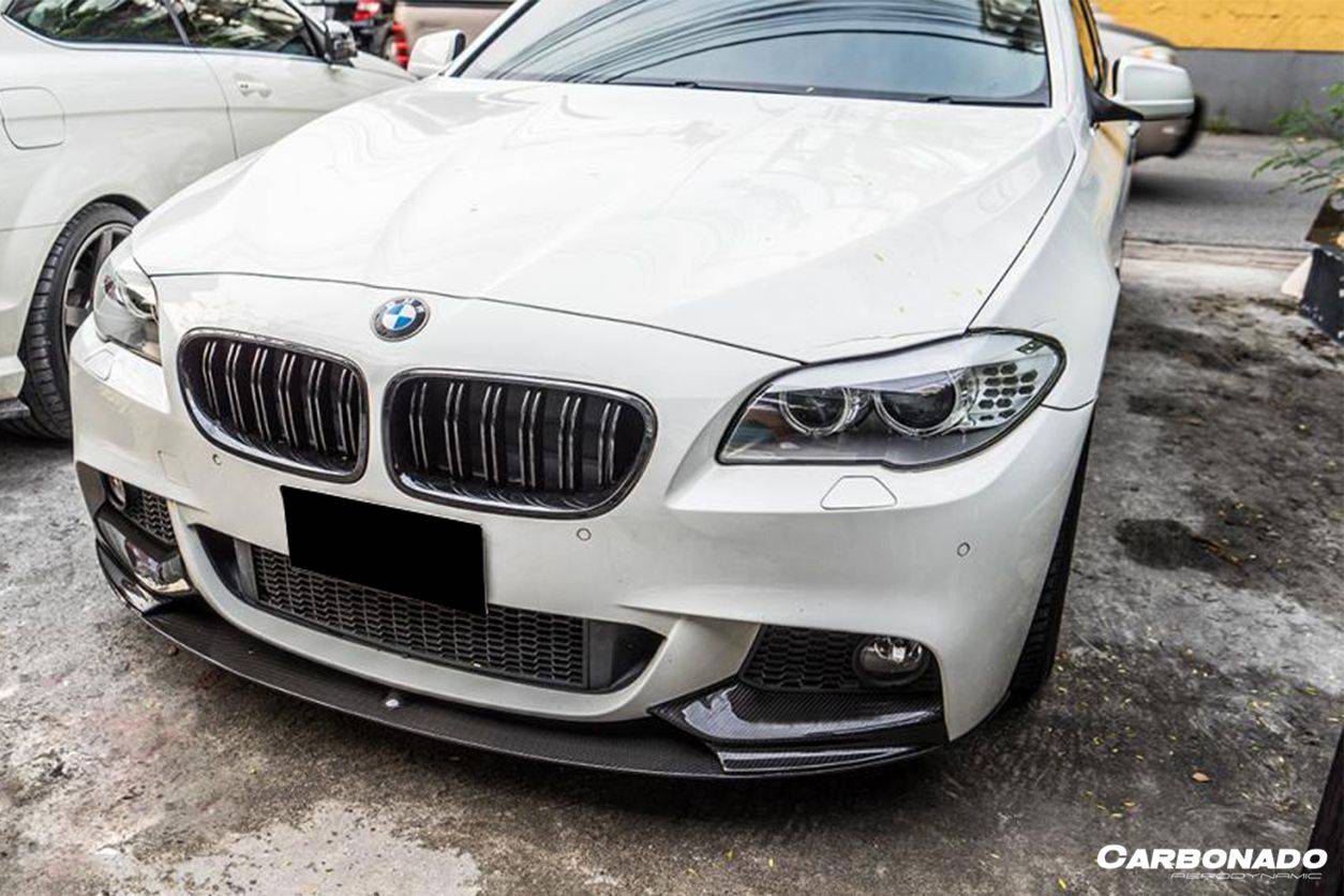 Carbonado 2011-2016 BMW F10 5 Series M-Tech MP Style Carbon Fiber Front Lip