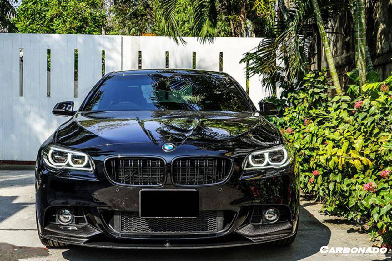 Carbonado 2011-2016 BMW F10 5 Series M-Tech MP Style Carbon Fiber Front Lip
