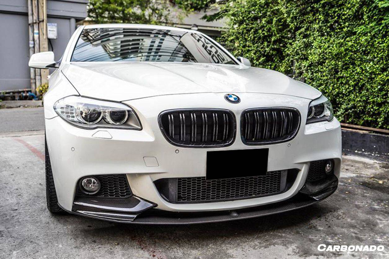 Carbonado 2011-2016 BMW F10 5 Series M-Tech MP Style Carbon Fiber Front Lip