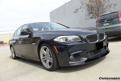 Carbonado 2011-2016 BMW F10 5 Series M-Tech MP Style Carbon Fiber Front Lip