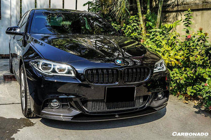 Carbonado 2011-2016 BMW F10 5 Series M-Tech MP Style Carbon Fiber Front Lip