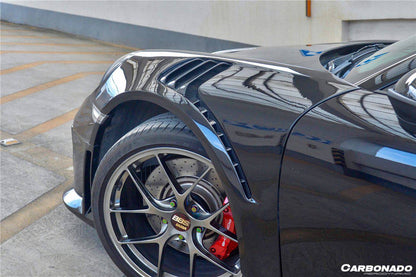 Carbonado 2013-2019 Porsche 991 Turbo    S GT2RS Style Front Bumper and Fender