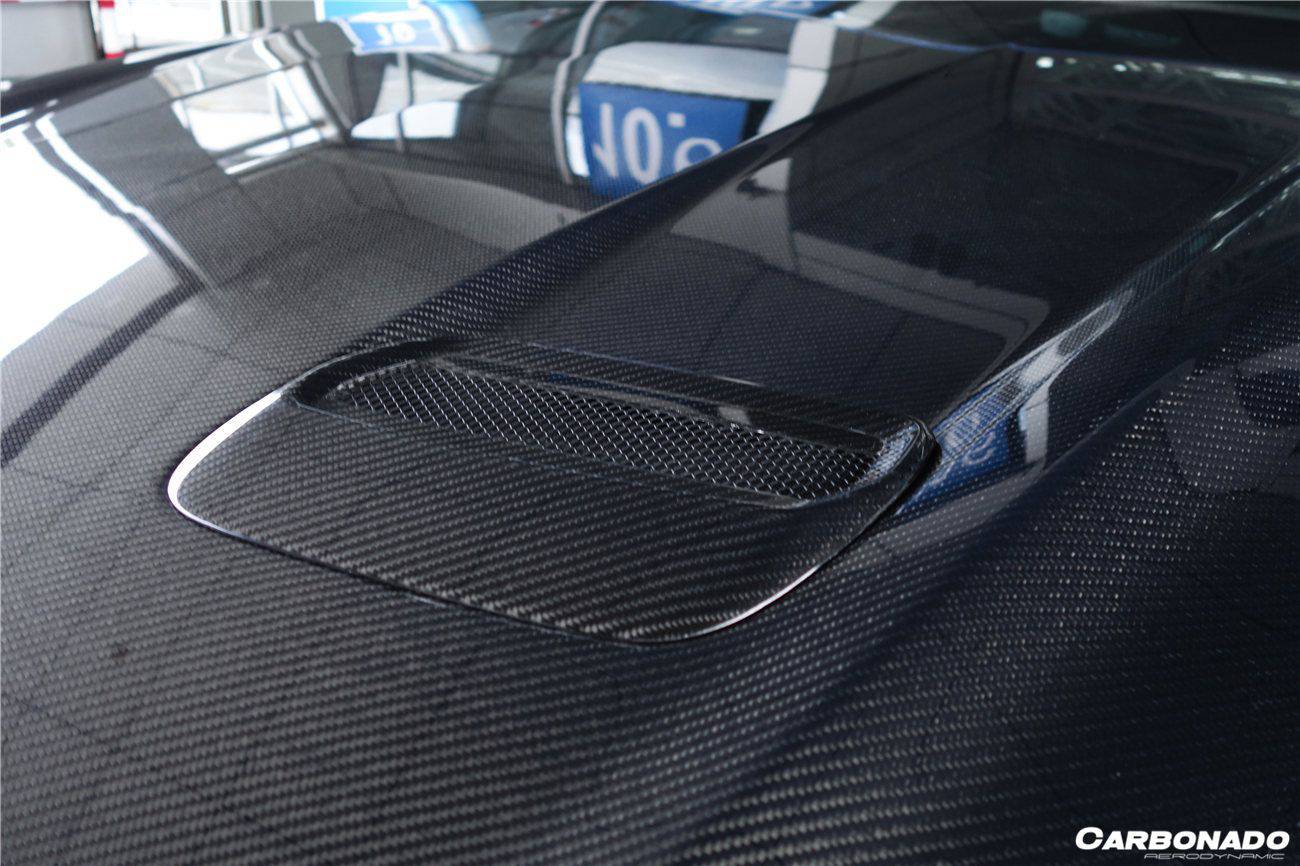 Carbonado 2018-2023 Ford Mustang OEM Style Carbon Fiber Hood