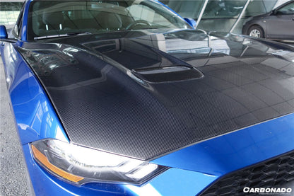 Carbonado 2018-2023 Ford Mustang OEM Style Carbon Fiber Hood
