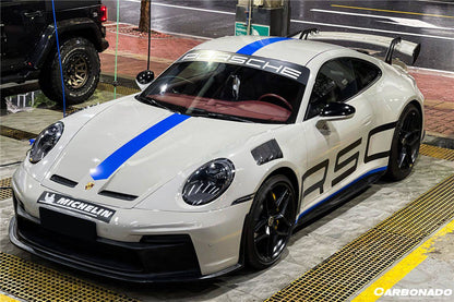 Carbonado 2019-2024 Porsche 911 992 Carrera S 4 4S Targa Cabriolet GT3 estilo parachoques delantero
