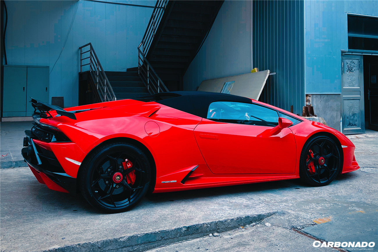 Carbonado 2015-2025 Lamborghini Huracan LP610  LP580  Evo  Tecnica MD Style Carbon Fiber Trunk Spoiler with Base