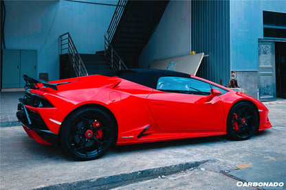 Carbonado 2015-2025 Lamborghini Huracan LP610  LP580  Evo  Tecnica MD Style Carbon Fiber Trunk Spoiler with Base