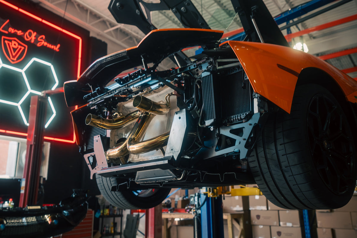Valvetronic ランボルギーニ Aventador SVJ/Ultimae Valved スポーツ エキゾーストシステム