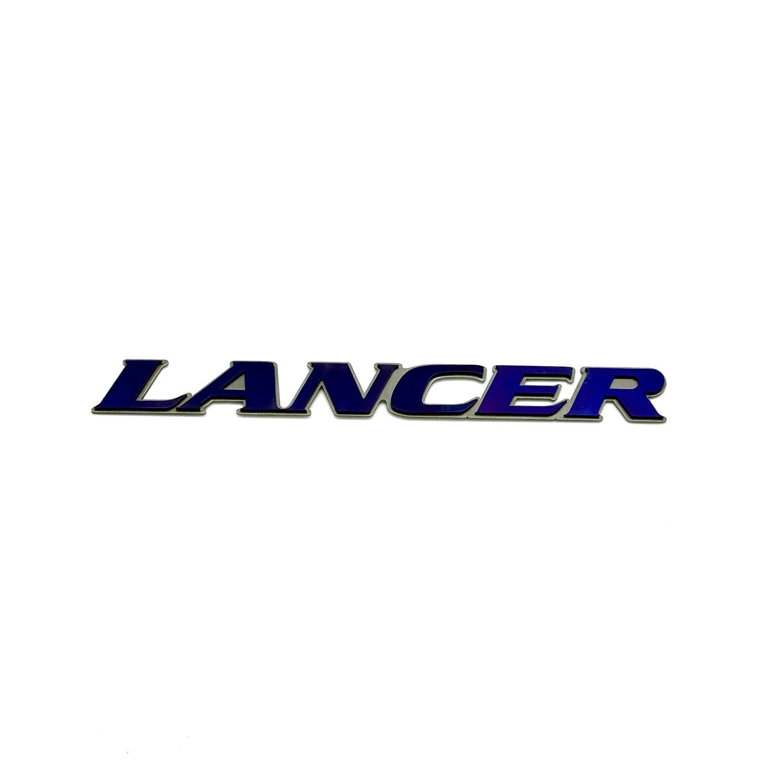 Insignia de maletero "Lancer" de titanio JDC (Evo 4/5/6)