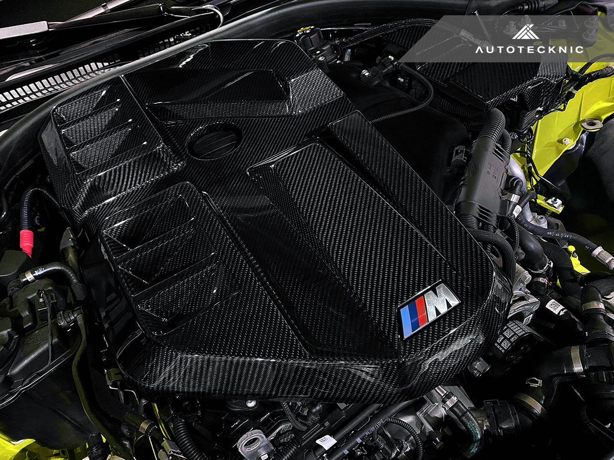 Cubierta de motor de fibra de carbono seca AutoTecknic - G80 M3 | G82/ G83 M4