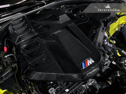 Cubierta de motor de fibra de carbono seca AutoTecknic - G80 M3 | G82/ G83 M4