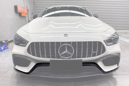 Mercedes Benz AMG GT63S 4 puertas Coupé X290 Carbonado 2019-2023, borde delantero central de fibra de carbono estilo OEM