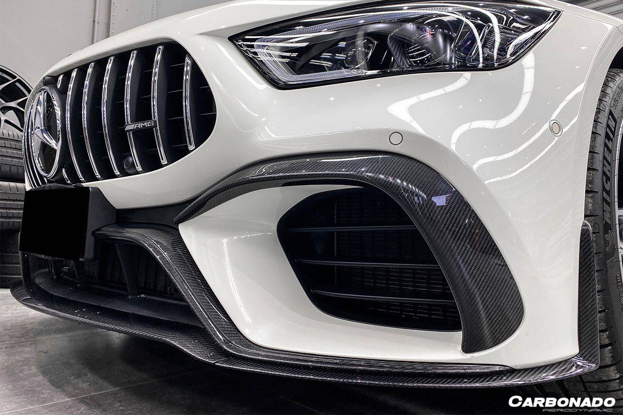 Carbonado 2019-2023 Mercedes Benz AMG GT63  S 4Door Coupe X290 OEM Style Carbon Fiber Front Lip