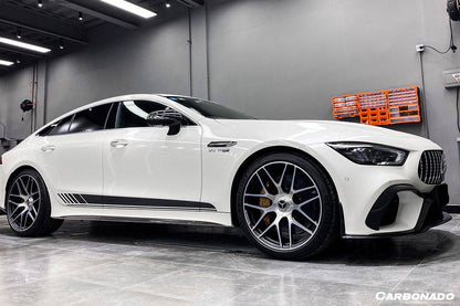 Faldones laterales de fibra de carbono estilo OEM para Mercedes Benz AMG GT63 S 4 puertas Coupé X290 Carbonado 2019-2023