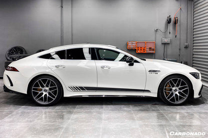 Faldones laterales de fibra de carbono estilo OEM para Mercedes Benz AMG GT63 S 4 puertas Coupé X290 Carbonado 2019-2023