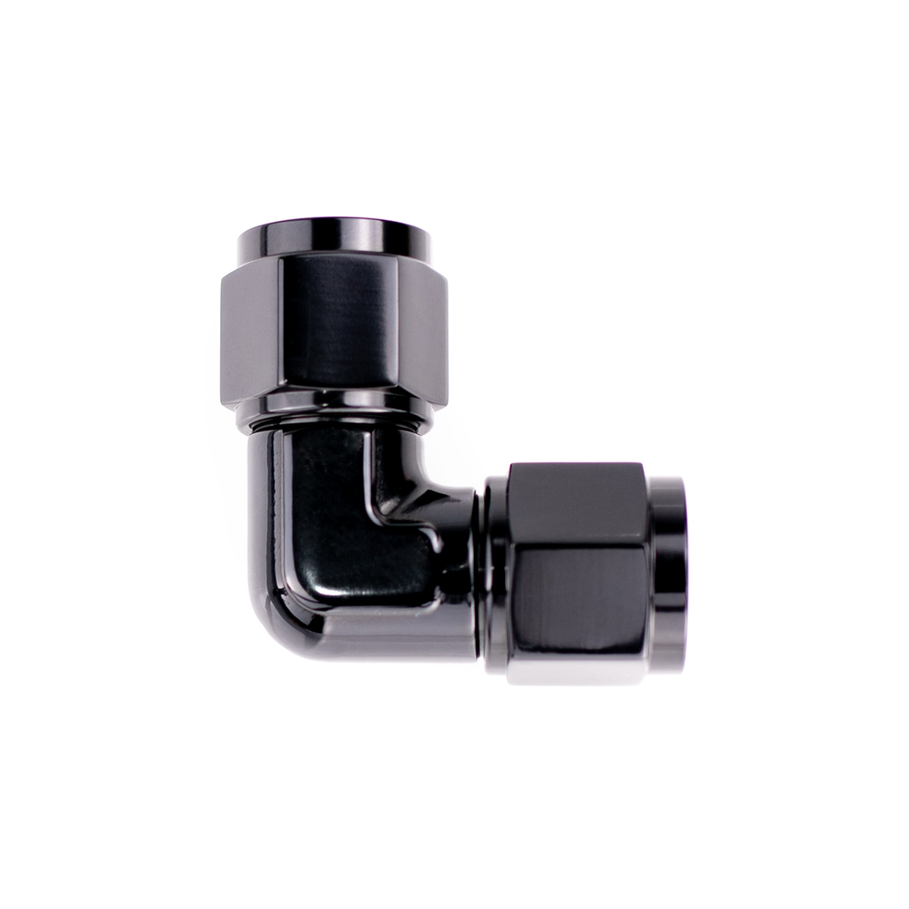 -04 AN Fitting 90 Degree Female to Female Flare Union