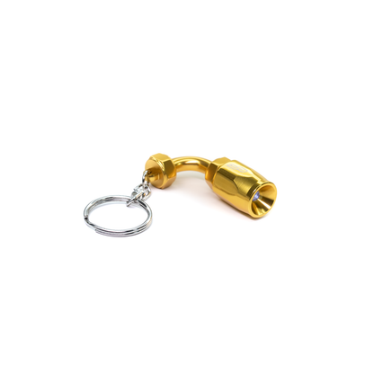 AN Fitting Keychain w/LED Flashlight