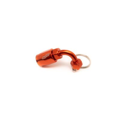 AN Fitting Keychain w/LED Flashlight