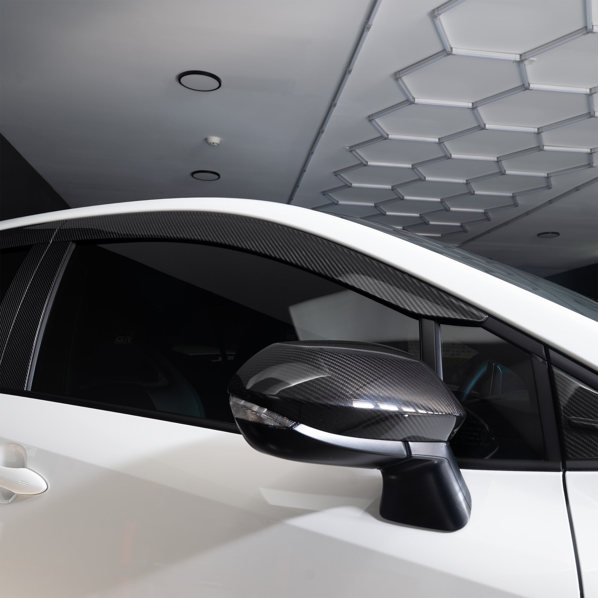 SAPart Dry Carbon Fiber Window Visors (2023+ GR Corolla | 2019+ Corolla Hatchback)