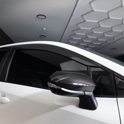 SAPart Dry Carbon Fiber Window Visors | 2023+ GR Corolla & 2019+ Corolla Hatchback