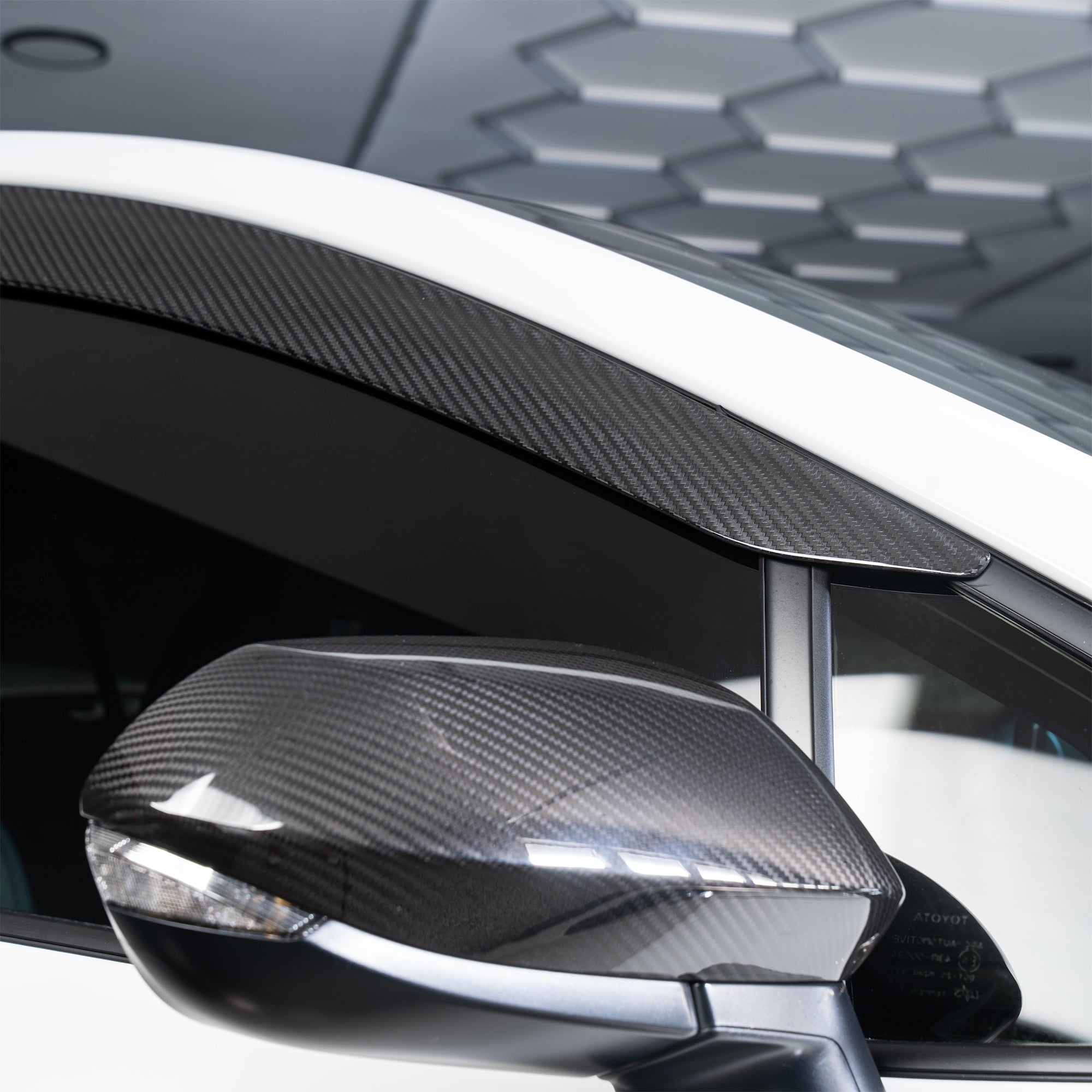 SAPart Dry Carbon Fiber Window Visors (2023+ GR Corolla | 2019+ Corolla Hatchback)