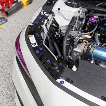 JDC Titanium Engine Bay Dress-Up Hardware Kit (2022+ Honda Civic Si 11th Gen)