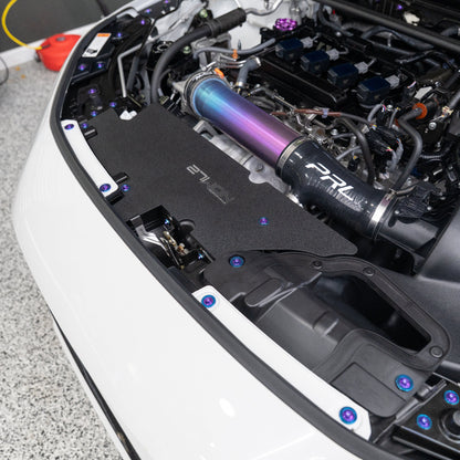 JDC Titanium Engine Bay Dress-Up Hardware Kit (2022+ Honda Civic Si 11th Gen)
