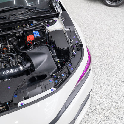 JDC Titanium Engine Bay Dress-Up Hardware Kit (2022+ Honda Civic Si 11th Gen)