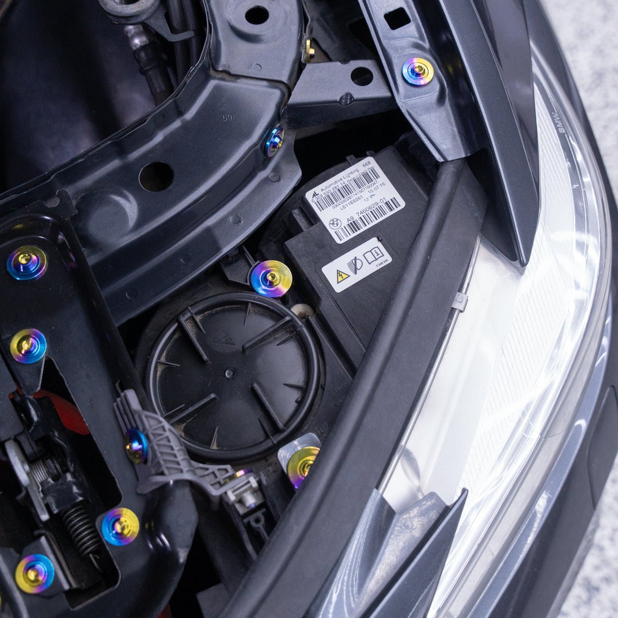JDC Titanium Headlight Hardware Kit | 2014 - 2020 BMW F80 M3/M4 - 1