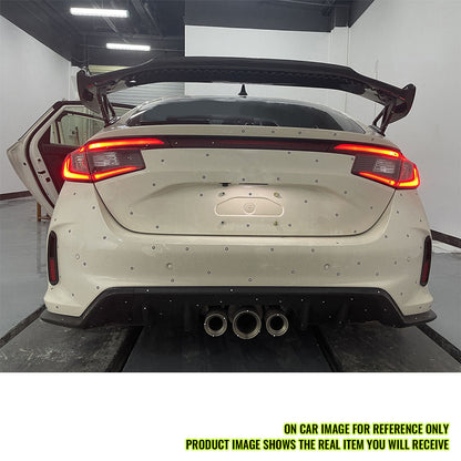 K2 Industries 2023-2025 Civic Type R OE Style Red Carbon Fiber Trunk Spoiler