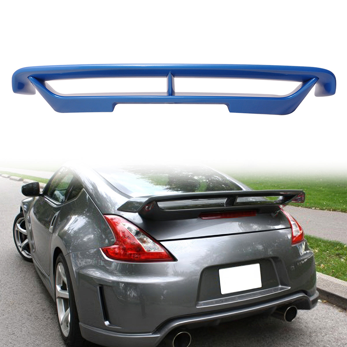 K2 Industries 2009-2021 Nissan 370Z Coupe Rear Trunk Spoiler Ducktail Wing Lip ABS