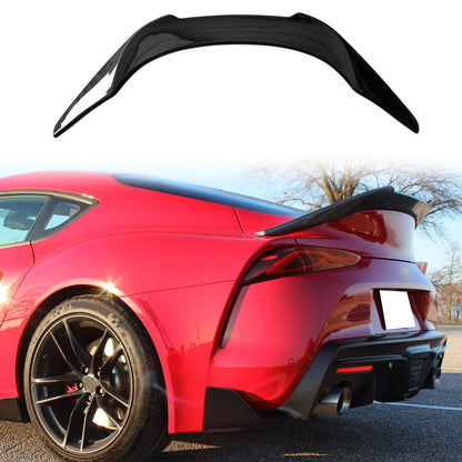 K2 Industries 2020-2025 Toyota GR Supra Trunk Spoiler V Style Carbon Fiber Print Win