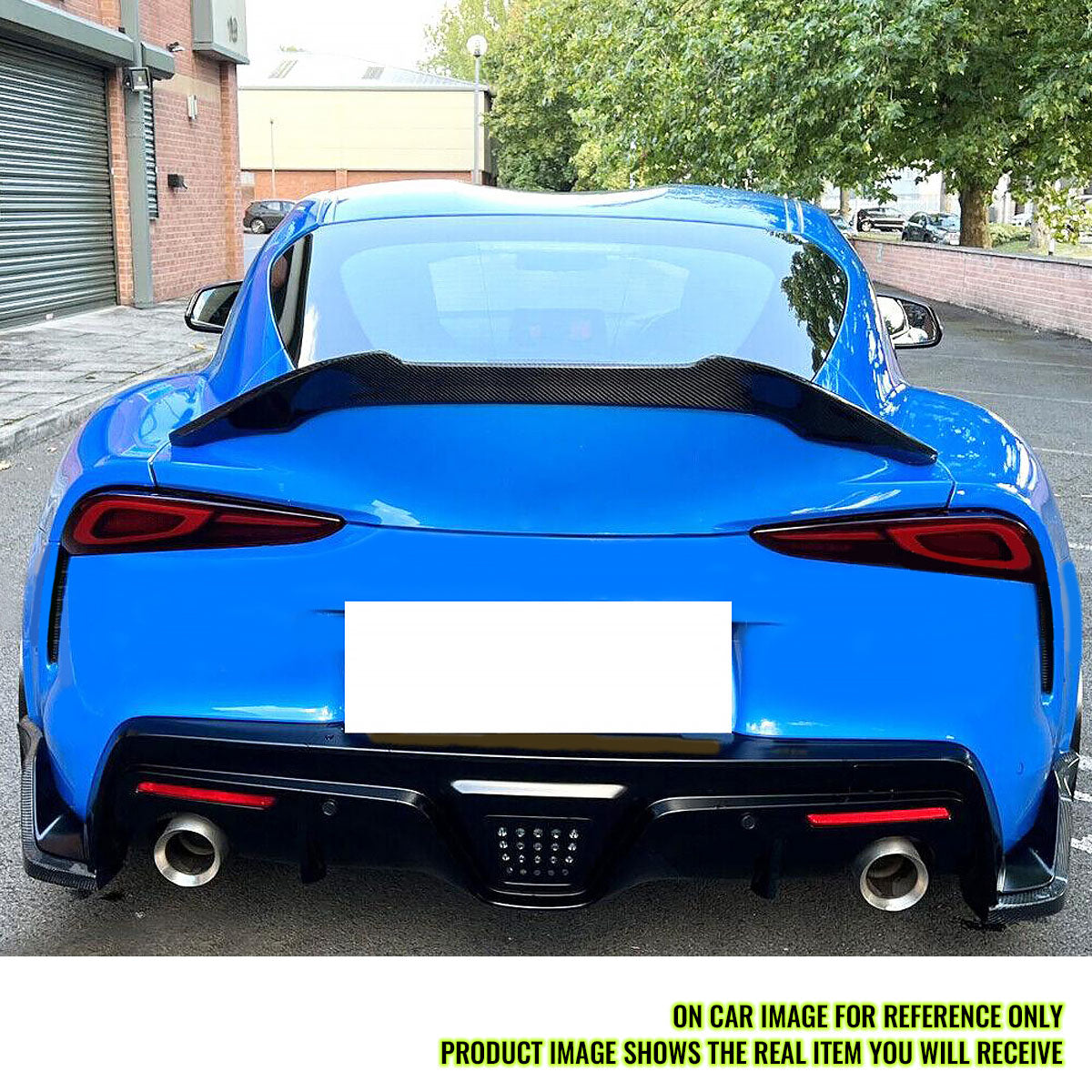 K2 Industries 2020-2025 Toyota GR Supra V Style Trunk Spoiler Gloss Dry Carbon Fiber