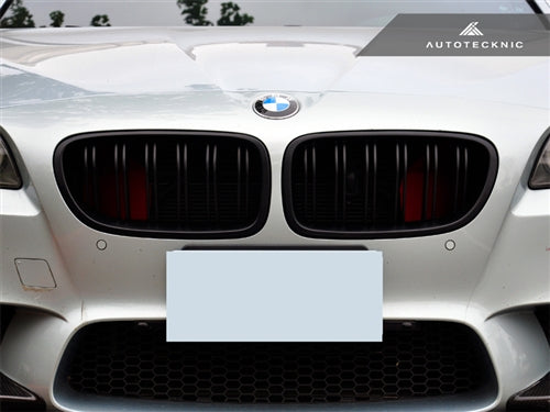 Parrilla delantera AutoTecknic de doble lama Stealth Black - Serie 5 F10 | M5