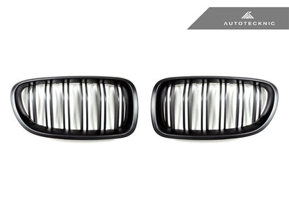 Parrilla delantera AutoTecknic de doble lama Stealth Black - Serie 5 F10 | M5