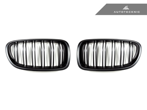 Parrilla delantera AutoTecknic de doble lama Stealth Black - Serie 5 F10 | M5