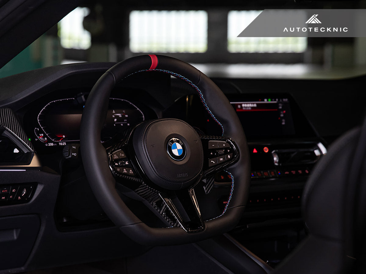 AutoTecknic LCI Carbon Steering Wheel Trim - G42 2-Series 2025-Up