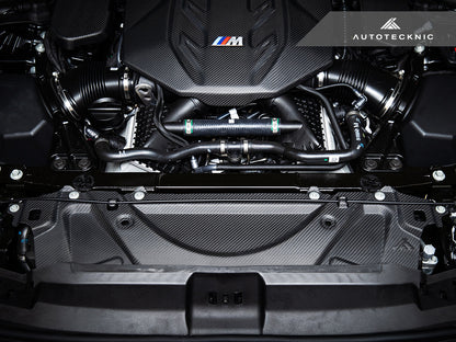 AutoTecknic Dry Carbon Fiber Crosslink Cooling Shroud - G90/ G99 M5 (ATK-BM-0826-G)