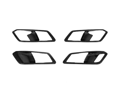 AutoTecknic Dry Carbon Interior Door Handle Trim Set - G80 M3