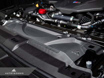 AutoTecknic Dry Carbon Fiber Crosslink Cooling Shroud - G90/ G99 M5 (ATK-BM-0826-G)