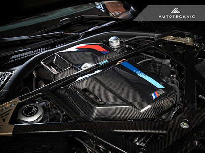 AutoTecknic Version II Dry Carbon Fiber Engine Cover - G80 M3 | G82/ G83 M4 (ATK-BM-0408-V2)