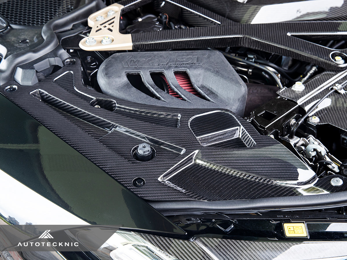 Juego de molduras para el compartimento del motor AutoTecknic Dry Carbon V2 - G80 M3 | G82/G83 M4