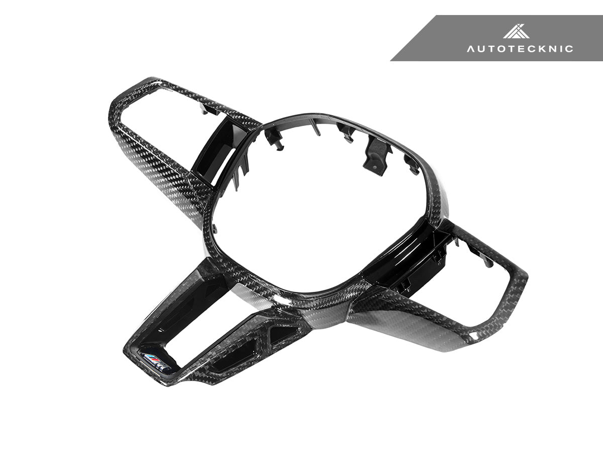 AutoTecknic カーボンファイバー Steering ホイール Trim - G60/ G61 5-シリーズ