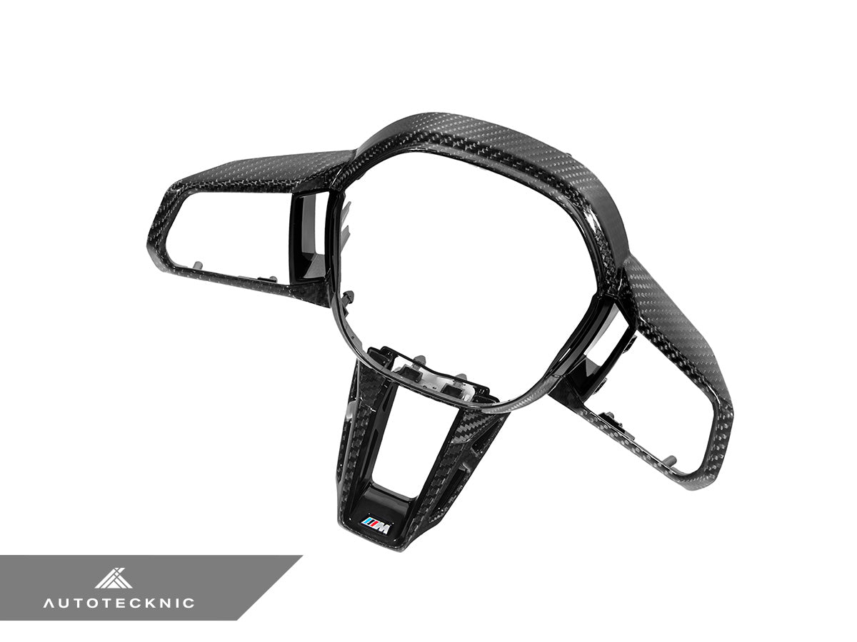 AutoTecknic カーボンファイバー Steering ホイール Trim - G60/ G61 5-シリーズ