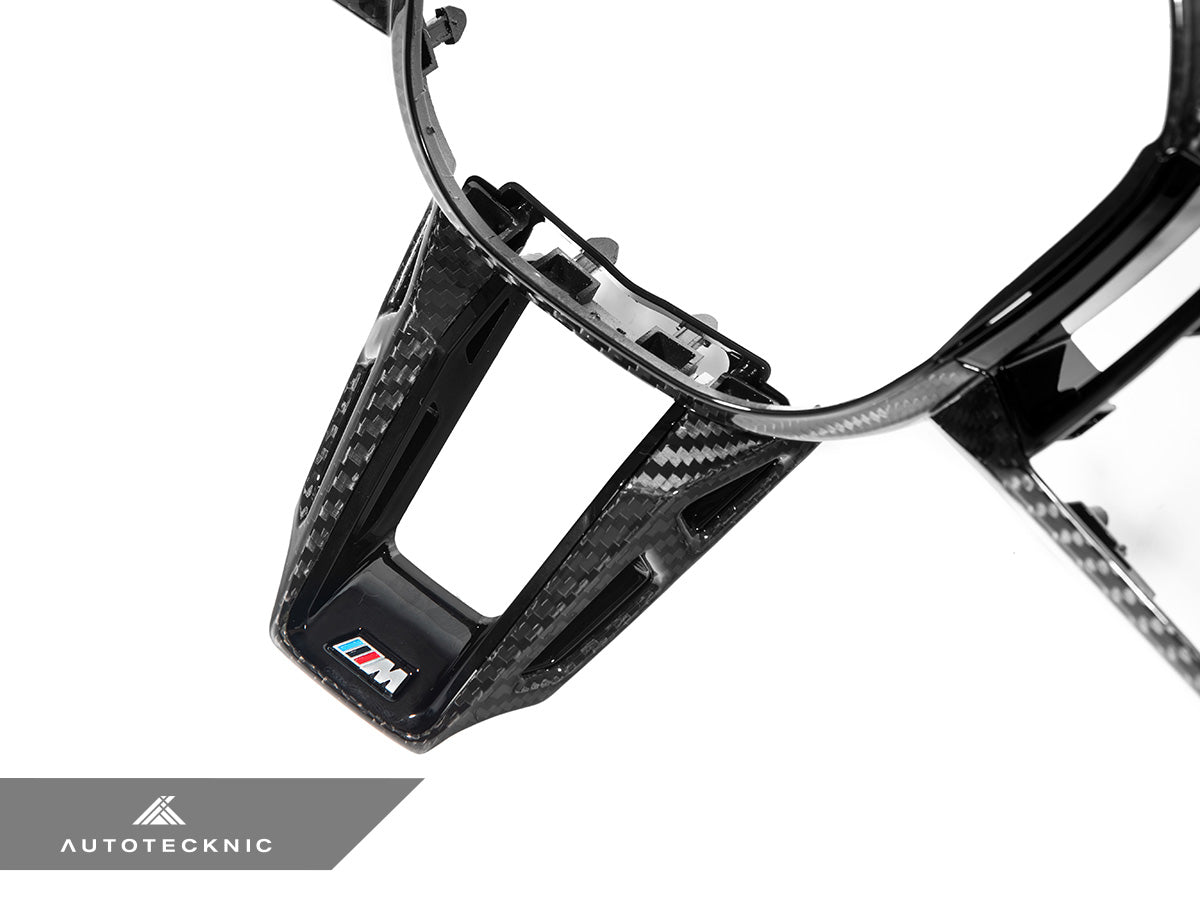 AutoTecknic カーボンファイバー Steering ホイール Trim - G60/ G61 5-シリーズ