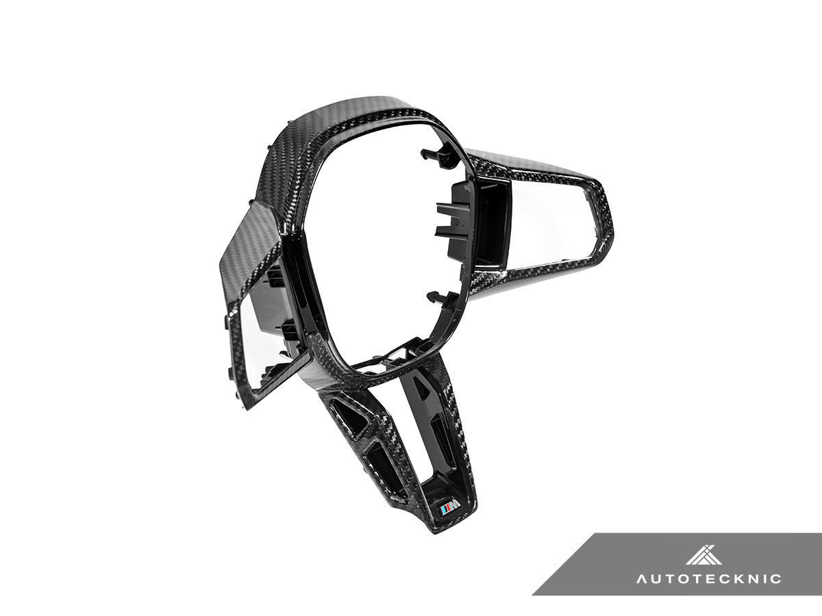 AutoTecknic カーボンファイバー Steering ホイール Trim - G60/ G61 5-シリーズ