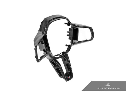 AutoTecknic カーボンファイバー Steering ホイール Trim - G60/ G61 5-シリーズ